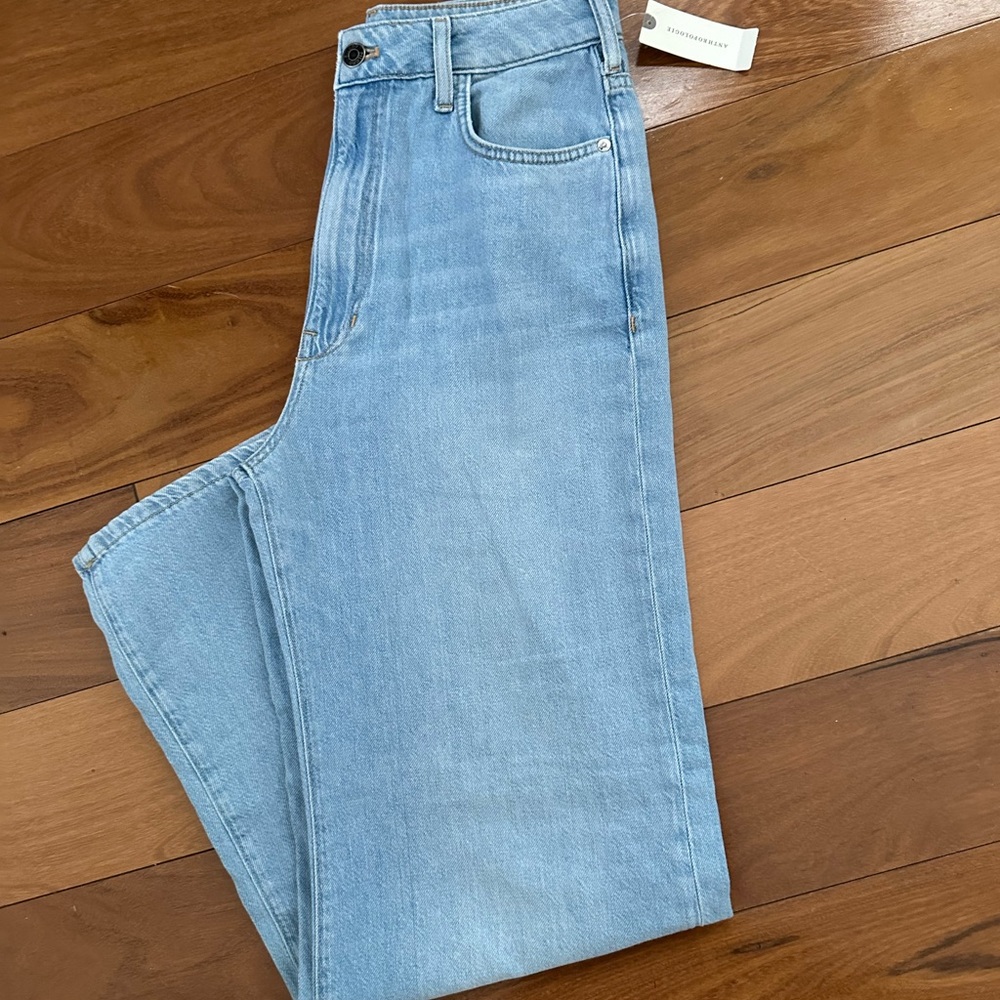 Anthropologie Light Blue Flare & Wide Leg Jeans size 27
